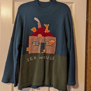 SEX HOUSE SWEATER ARSON - Fashion Brand Company (NWOT, Never Worn, L)